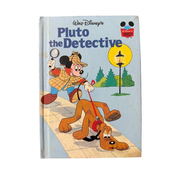 Walt Disney's Pluto the Detective Wonderful World of Reading Hardcover Book - Picture 1 of 11